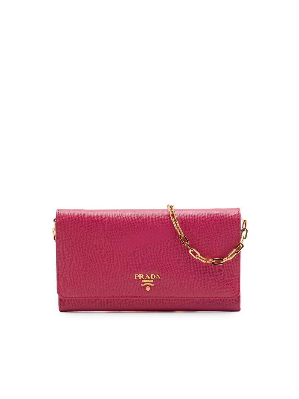 Prada Saffiano Wallet On Chain Pre- #375333P67B